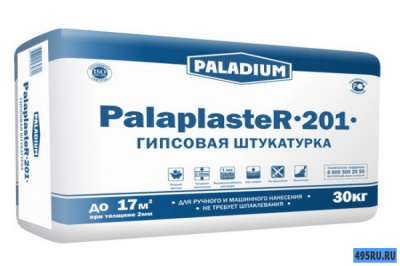 Штукатурка гипсовая PalaplasteR-201 белая 30 кг